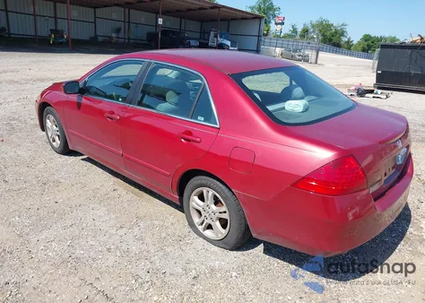 2007 Honda Accord 2.4 Se из США, поврежденный, VIN 1HGCM56327A145983